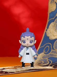 1 pieza Llavero/Decoración de mochila de PVC de alta calidad 3D de los personajes de dibujos animados anime Nezha, Ao Bing, Shen Gongbao, regalo de cumpleaños perfecto para familia y amigos