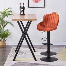 AINPECCA Bar Table Breakfast Counter Table With Metal Legs Industrial Style Coffee Kitchen - Oak - View 6