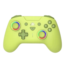 TOPWOLF Double Vibration GAMEPADFOR Switch2/Switch/IOS/Android/Steam RGB Breathing Lighting Wireless Controller Six-Axis Sensor Function Supports Programmable Buttons Macaron Switch Controllers Wireless, With RGB Breathing Lighting, For Switch Lite/Switch Oled/PC/IOS/Android/Steam - Black - View 9