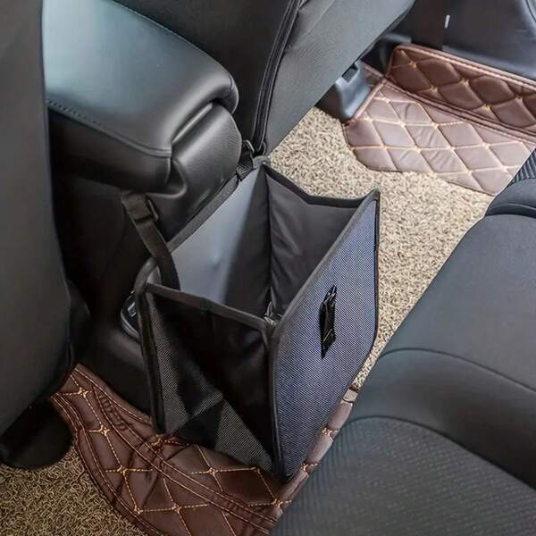 سلة مهملات السيارة القابلة للطي كبيرة السعة - حقيبة تخزين معلقة مقاومة للماء ومانعة للتسرب ، صندوق السيارة مانع للتسرب ، قمامة محمولة معلقة للسيارات وال- SUV والشاحنات والميني فان ، هدايا مثالية للسيارة