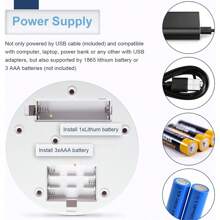 Hicarer Rotating Display Stand 360 Degree Motorized Turntable Stand With USB Power Cable For Photography Products And Shows, Black (PVC-No Batteries Included) Gifts Birthday Graduation