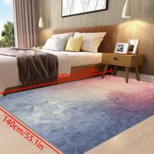 [Crystal Velvet 700g/㎡ Dotted Bottom 5mm Thick] 1 Pc Bohemian Style Area Rug, Solid Color Carpet, Soft Non-Slip Washable Rug For Indoor Outdoor Living Room Bedroom Kitchen Office Home Decor Corridor Runner Back To School