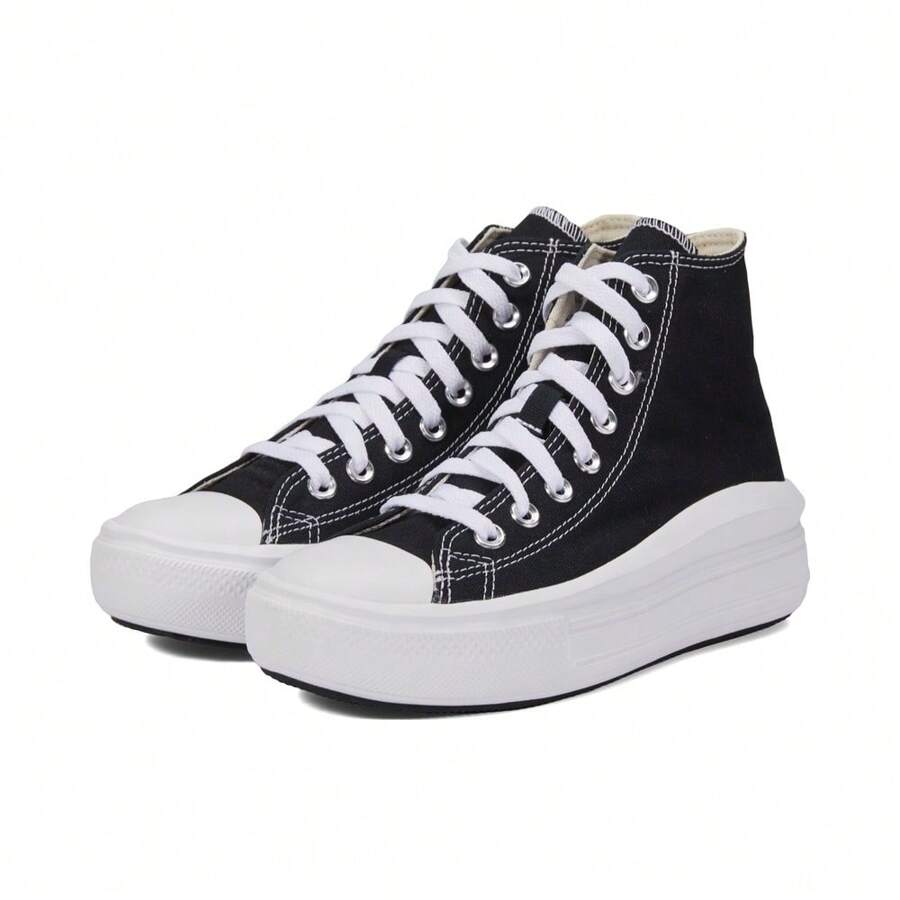 Converse Giày cao cổ vải bạt/cao su lưu hóa Chuck 2025 SEASONAL dành cho nữ 568497C - màu đen - Xem 1