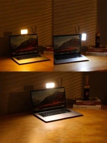 1 pièce Anneau lumineux selfie réglable 3 couleurs, convient pour téléphone portable, caméra, vidéoconférence, éclairage de remplissage en direct, ordinateur portable, maquillage et selfie avec clip, lampe LED mini portable, rechargeable USB