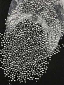 100Pcs/Pack 10mm (0.24in) Stainless Steel Balls For Slingshots, Hunting, Industrial Materials, Bicycle Bearings, Precision Mirror-Polished Hardened Balls