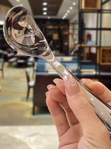 重型冰淇淋勺 - 符合人体工程学的 304 不锈钢冰淇淋勺 - 专业冰淇淋勺，适用于冰淇淋、意式冰淇淋、曲奇面团、甜瓜、冷冻酸奶 - 可用洗碗机清洗的金属厨房工具 - 银色 - 彩色 - 查看 2