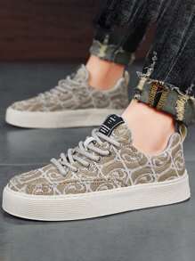 Men Sneakers - 米色 - 查看 1