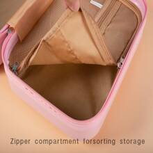 Portable Hanging Cosmetic Bag, Folding Multi-Layer Toiletry Bag, Perfect Travel Makeup Storage Bag