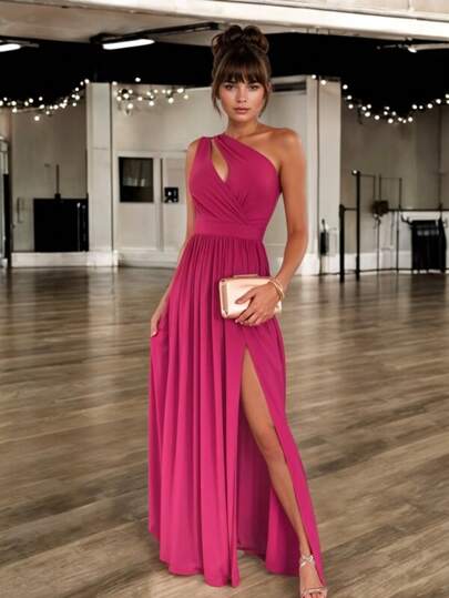 Vestido Largo de Fiesta con Abertura – Elegancia y Sensualidad para Mujer