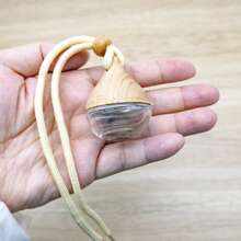 pthcrsdyn 1/10 chiếc 6ml Chai khuếch tán tinh dầu hình trái tim/tròn trong suốt, Chai nước hoa thủy tinh treo, Chai nước hoa hình vuông có thể nạp lại cho ô tô, Phong cách tối giản cho máy lọc không khí ô tô, gia đình, văn phòng, đám cưới, tiệc tùng, trang trí Giáng sinh, tận hưởng hương thơm tươi mát và bầu không khí - Hình giọt nước trong suốt - Xem 7