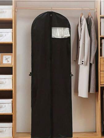 1pc Large Clothing Storage Bag, Foldable Dust-Proof Suit Garment Cover For Wedding Dress, Coat, Jacket