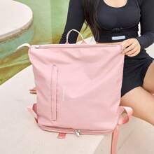 Bolsa de natação com armazenamento zoneado, mochila masculina/feminina, bolsa de praia separada para uso externo, bolsa organizadora de artigos de higiene pessoal à prova d'água para adultos, adequada para natação, fitness, ao ar livre
