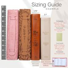 PU Leather Bible Covers For Women Large Size – Floral Bible Case For Women W/Storage – Durable Bible Carrying Case For Women - Bible Cover For Women - Large Bible Covers For Women (Brown)