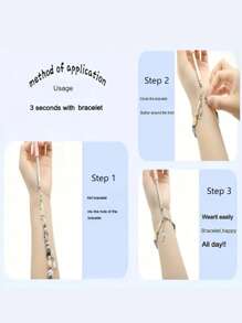 1 Piece Bracelet Wearing Aid, Odorless, Battery Free - Simple Jewelry And Necklace Hook Wearing Tool, Fashionable Metal Accessories, Simple Beauty And Personal Care Styling Tool(Long/Short Scalable)