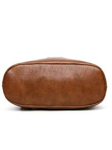 Women's Soft Leather Crossbody Bag, Middle-Aged Shoulder Bag, New Spring/Autumn Style - Brown - View 9