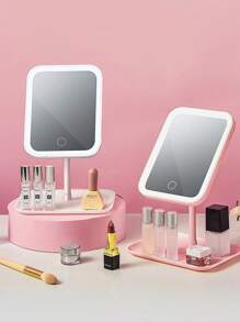 Espejo de maquillaje LED, Espejo de vanidad con luces, Espejo de maquillaje iluminado con 3 modos de luz, Control táctil, Soporte portátil y espejo compacto plegable, Espejo de maquillaje de viaje iluminado, Espejo de maquillaje de vanidad con luces, Espejo de maquillaje LED portátil, Regalo de Navidad para mujeres, Decoración del hogar y el baño, Decoración de otoño, Organizador de maquillaje, Accesorios de baño, Regreso a la escuela