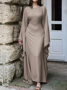 Unadoll Women's Autumn Leisure Outing Festival Date Music Festival Mother's Day Easter Back To School,Christmas, Straight Waist Elegant Robe Dress