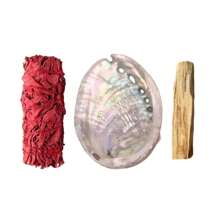 7PCS White Sage-Palo Santo Smoking Sticks Set Combo With Dragon's Blood Sage(Equipped With A Burner),Size 3.94inch,Sage Incense For Home Cleansing, Crystal Cleansing, Holiday Gifts, Decorative Smoking Sticks | Sage Bundle Birthday Graduation