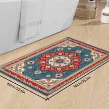 [Crystal Velvet 700g/㎡ Dotted Bottom 5mm Thick] 1 Pc Bohemian Style Area Rug, Solid Color Carpet, Soft Non-Slip Washable Rug For Indoor Outdoor Living Room Bedroom Kitchen Office Home Decor Corridor Runner Back To School