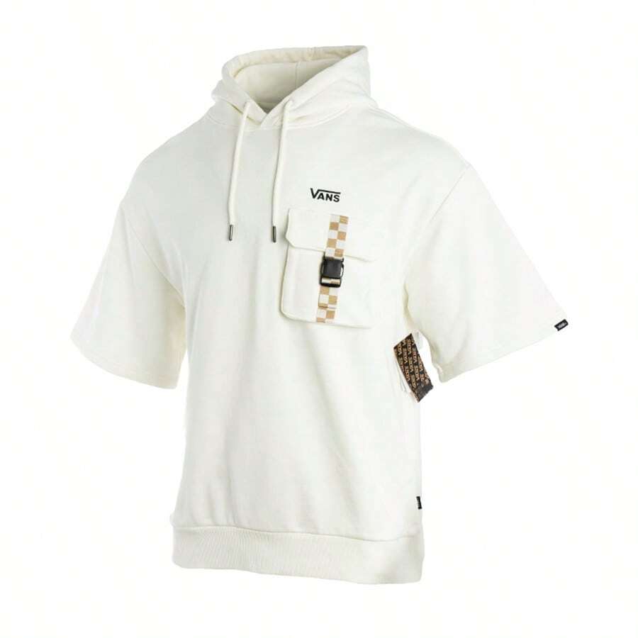 Vans Sudadera para hombre con estampado de grafiti, deportiva y casual, con diseño de capucha y manga corta, VN000GR4FS8