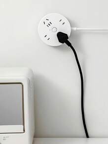 5pcs Power Strip Holder Non-Marking Wall-Mounted Holder Storage Hook Punch-Free Plug Racks Extension Sockets Seamless Power Strip Holder Power Strip Holder With Plug Hook For Organized Cords And Sundries Storage Organized Power Cord Storage Miscellaneous Storage Rack Perfect For Bedroom Kitchen Bathroom Office Home Desk Wall WiFi Router Remote Control Paper Towel Box