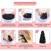 Ginger French Curl Braiding Hair 12 Inch 1 Pack Curly Braiding Hair Curly End Braids Crochet Hair Extensions 50g/Pack Pre Stretched Braiding Hair Bouncy Loose Wavy Synthetic Hair For Halloween - Multicolor - View 10