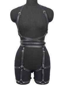 Lencería gótica de corsé de Body completo ajustable con liga, corsé decorativo de cintura tipo "cintura de avispa" de estilo punk