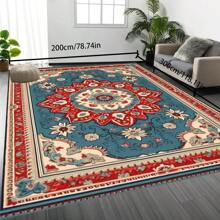 [Crystal Velvet 700g/㎡ Dotted Bottom 5mm Thick] 1 Pc Bohemian Style Area Rug, Solid Color Carpet, Soft Non-Slip Washable Rug For Indoor Outdoor Living Room Bedroom Kitchen Office Home Decor Corridor Runner Back To School