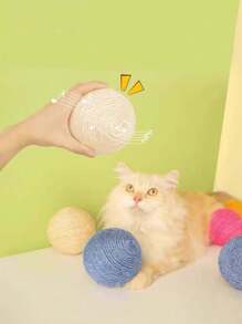 1pc Large Cat Lover And Cat Mom Love Scratching Ball [Interactive Sound-Making Cat Lover And Cat Mom Love Toy] Cat Lover And Cat Mom Love Scratching Ball Toy Cat Lover And Cat Mom Love Teasers Wear-Resistant And Bite-Resistant Cat/Dog Lover Gift And Dog/Cat Mom Love Pet Companion Relief Play For Cat Lover And Cat Mom Love - Multicolor - View 4