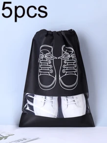 带绳鞋子收纳袋，带安全抽绳封口的旅行收纳袋，便携式防水鞋子包装袋，多功能收纳袋，鞋子收纳袋，男女防水沙滩包，旅行用品，家庭收纳和组织用品，旅行必备