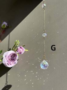 1 Sonnenfänger, goldene Sonne mit Strass Prisma Anhänger, leuchtender Regenbogen Fänger, Kristall Anhänger Heim Dekoration, Fenster Deko zum Aufhängen, Meditation, Kontemplation, Tagträumerei, Geschenk für Mutter, Geschenk für Mädchen, Urlaubsgeschenk, Gartendekoration, Außendekoration, Beileidgeschenk, Geburtstagsgeschenk, Geschenk für neues Zuhause, Valentinstag Geschenk, Valentinstag, Valentinstag Dekorationen, Valentinstag Geschenke, Heimdekoration, Raum Dekoration, Wanddekoration Abschluss - Gold - Übersicht 19
