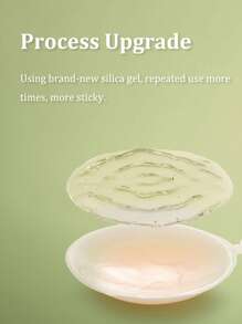 1 双女士隐形无肩带粘性胸罩，适合无肩带和露背连衣裙、运动胸罩，适合各种连衣裙、婚纱、睡衣 - 米色 - 查看 3