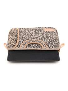 1pc LISEN Leopard Brown Shock-Proof & Water-Resistant Laptop Sleeve, Fits T495/X390/X395/X1 Carbon 2023/S2 Yoga, Pavilion 14/ProBook 430-445, Air/Pro 11.6-16", MateBook 11-16" - Multicolor - View 6