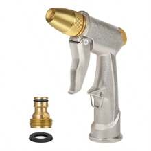 High Pressure Metal Garden Water Spray Gardening Sprayer Water Hose Jet Household Lawn Car Washing Guns Yard Watering Sprinkle