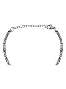 Pulsera Nudo Bruja Celta Acero Inoxidable Amuleto Protección - Plateado - Ver 3