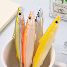 1pc Salted Fish Ballpoint Pen Fish Party Favors Ballpoint Pens Fishing Party Favors Salted Fish Pen Pens Decorative Pens Cartoon Fish Pen Advertise Award Pen Back To School - Multicolor - View 9