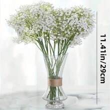 Pure White Real Touch 1pc/12pcs/18pcs/30pcs Artificial Gypsophila Flowers - Suitable For Wedding Bride Engagement Home Scene Flower Arrangement, Mother'S Day Decoration, Home Decor - Multicolor - View 5