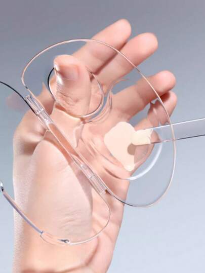 2件装可折叠亚克力粉底调色盘，便携式化妆师美妆蛋刮刀，化妆品，便宜，房间装饰，梳妆台，旅行，卧室，化妆配件，便宜，圣诞礼物，化妆品，化妆工具，便宜货，礼物，女士礼物，圣诞礼物