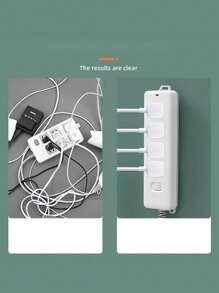 5pcs Power Strip Holder Non-Marking Wall-Mounted Holder Storage Hook Punch-Free Plug Racks Extension Sockets Seamless Power Strip Holder Power Strip Holder With Plug Hook For Organized Cords And Sundries Storage Organized Power Cord Storage Miscellaneous Storage Rack Perfect For Bedroom Kitchen Bathroom Office Home Desk Wall WiFi Router Remote Control Paper Towel Box