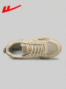 1 đôi giày thể thao kaki unisex thường ngày chunky, giày thể thao ngoài trời thời trang thoáng khí, giày chạy bộ thể dục, giày học sinh, giày chụp ảnh đa năng, giày làm việc hàng ngày, giày thể thao chunky dành cho nữ - Màu Khaki - Xem 6