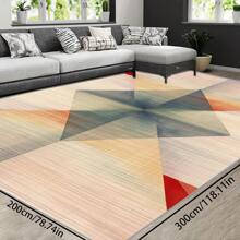 [Plush Velvet 700g/㎡ Latex Backing 5mm Thick] 1pc Bohemian Style Area Rug, Solid Color Carpet, Soft Non-Slip Washable For Living Room Bedroom Kitchen Office, Indoor Outdoor Home Decor Farmhouse Rug, Play Mat Back To School