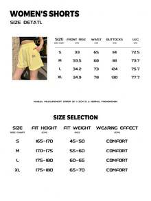 Ribbed Cotton Hot Drill Monogram, College Style Spring And Summer New Style, Soft And Breathable Women's Athletic Casual Seaside Beach Music Festival Party Low Rise Shorts