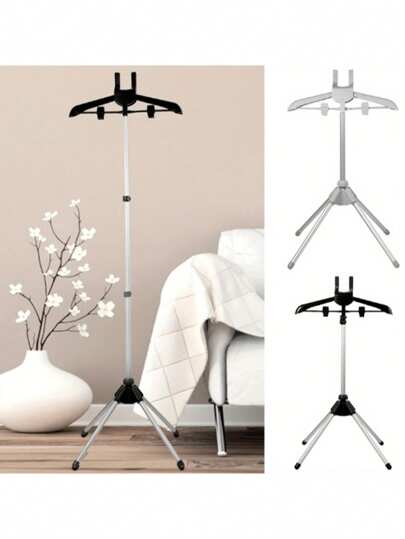 1pc Garment Steamer Bracket, Retractable Steamer Rack, Adjustable Height Clothes Hanger Stand, Foldable Freestanding Hanger Rack For Ironing Clothes Decorations Decor Festival Decor Room Decor Home Decor Bed Room Decor Dress Pants Shoes Jeans Boots Skirt Bedroom, Organizer, Home Storage, White T Shirt Women, Black Pants Women, Ladies Winter Clothes, Dress,