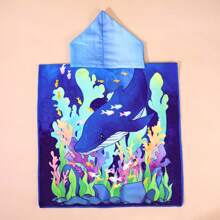 Cute Cartoon Children Hooded Bath Towel, Soft & Skin-Friendly, Won't Shed, Absorbent And Quick Drying, Wearable Baby Bathrobe - Multicolor - View 24