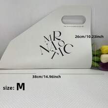 1pc Elegant Floral Bouquet Wrapping Paper, Minimalist Solid Color Large Bouquet Packaging Bag, Rose/Tulip/Carnation Handbag