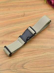 1 pieza Cinturón elástico ajustable, 1 pieza Cinturón con hebilla elástica ajustable de moda y sencillo, Accesorios