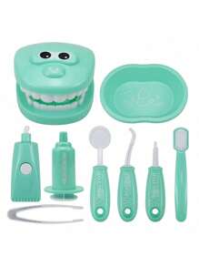 儿童护士牙医医生角色扮演玩具套装、牙科医疗玩具套装、圣诞节和万圣节礼物 - 彩色 - 查看 7