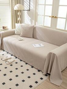 1PC All-Season Non-Slip Sofa Cover - Fit For Single, Double, Triple & Quad Sofas, Machine Washable, Modern Design Home Decor