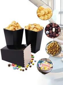 48/36PCS/24PCS/15PCS/12PCS/1PC/White Popcorn Boxes, 2 X 4.5 X 3 Inch Mini Popcorn Boxes For Movie Night DecorationsChristmas / Halloween - Multicolor - View 5
