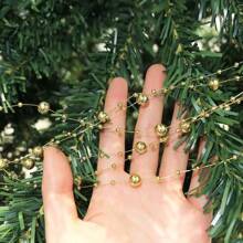 5m String With 8+3 Bead Decorative Cord For DIY Wedding Jewelry Necklace Making - Round - View 3